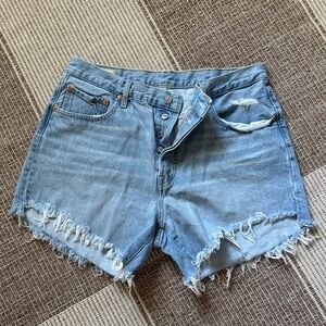Levi's 501 90's Light Blue Denim shorts